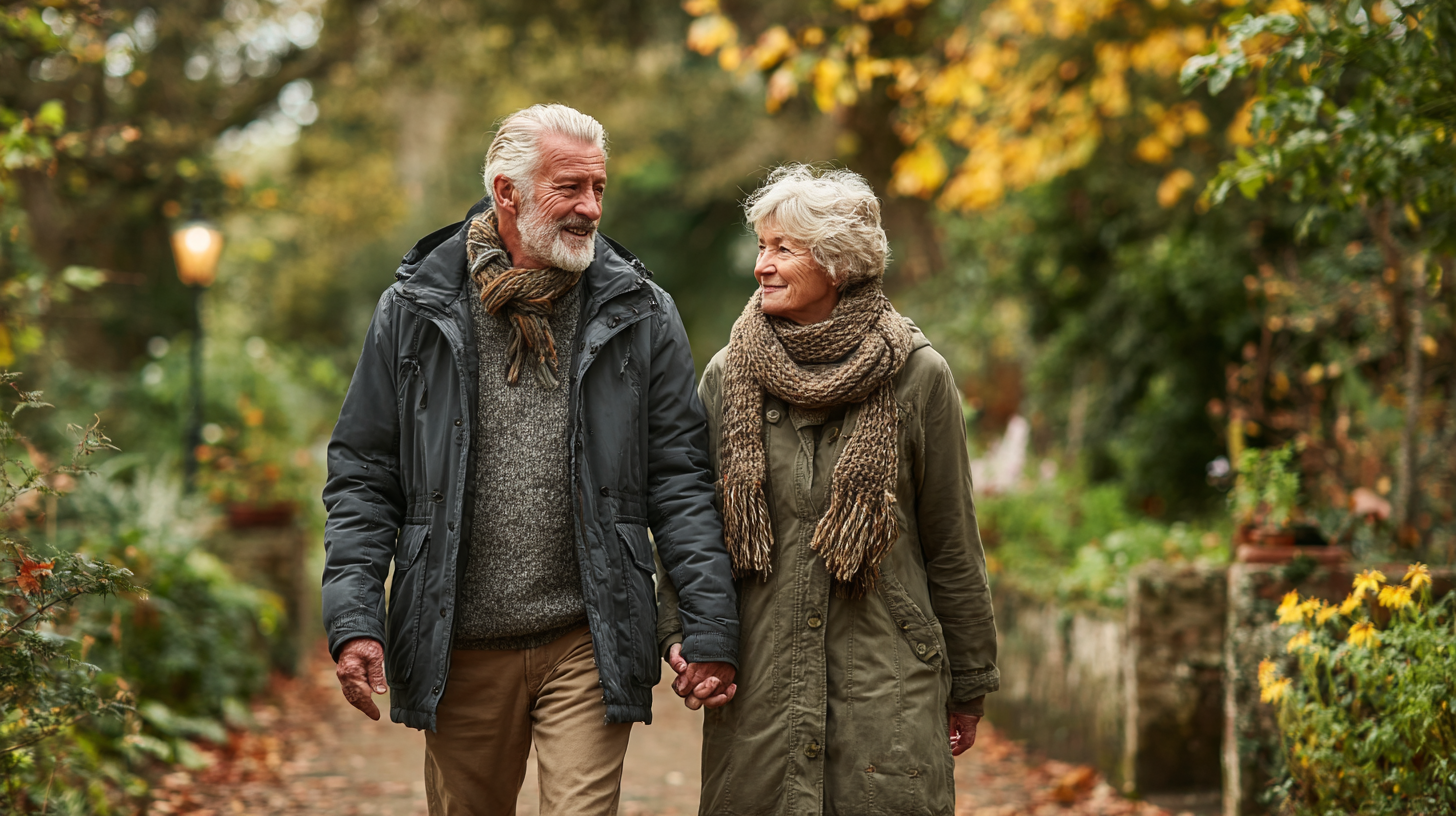 Starsze osoby uprawiające jogę na świeżym powietrzu